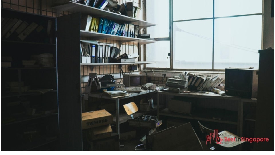 Not throwing out paper clutter ASAP