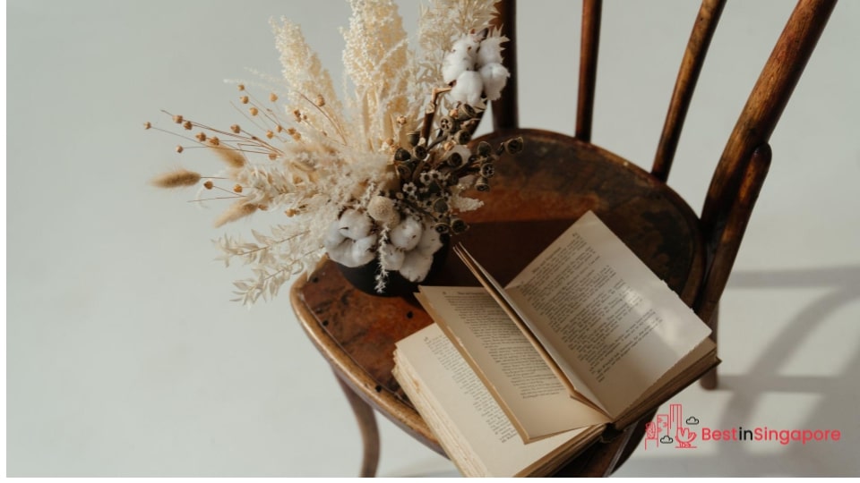 Use dried floral arrangements