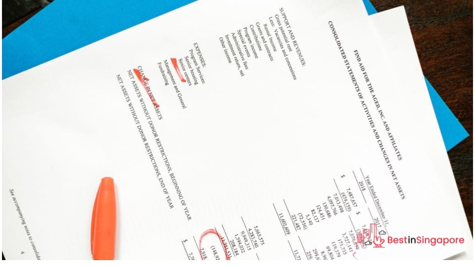 Collate all your financial statements
