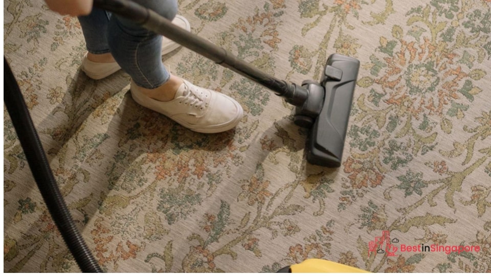 Vacuum loose debris and dirt