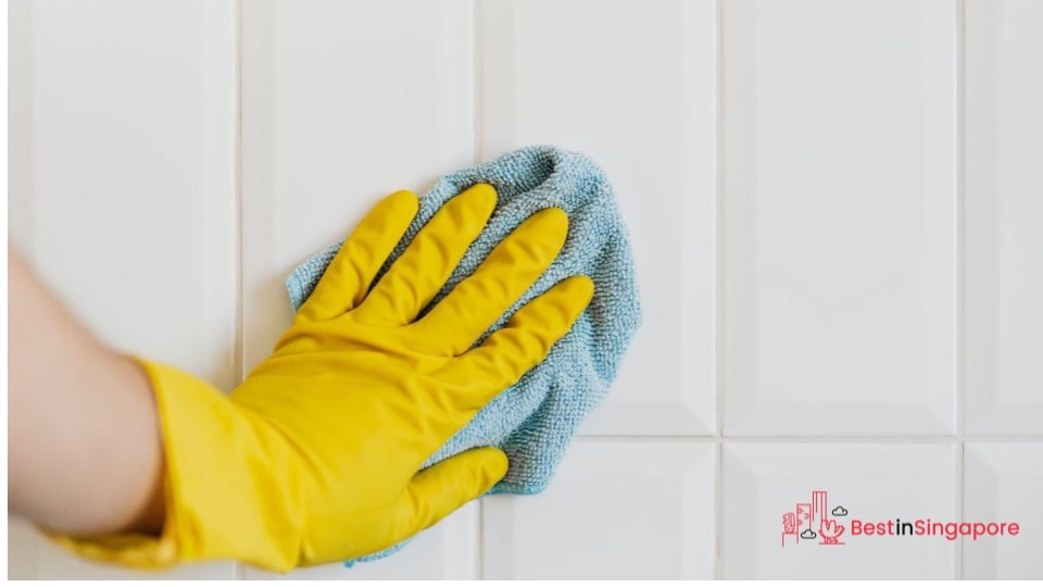 Make a homemade bleach mix to clean grout