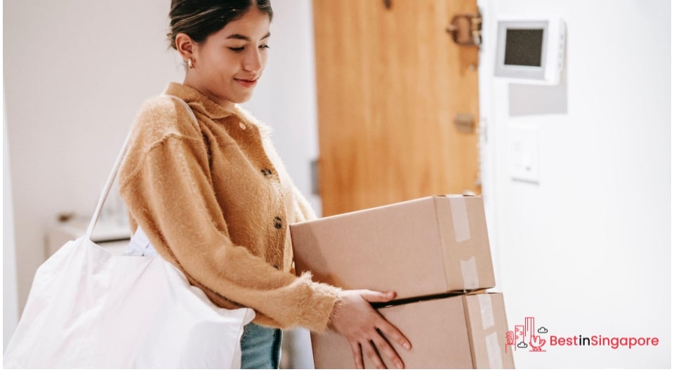 How do I make sure a parcel gets to the right address in Singapore