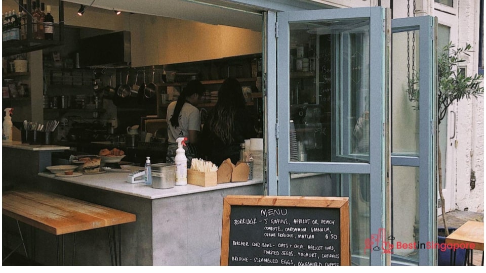 Dining out is slightly more affordable in Singapore