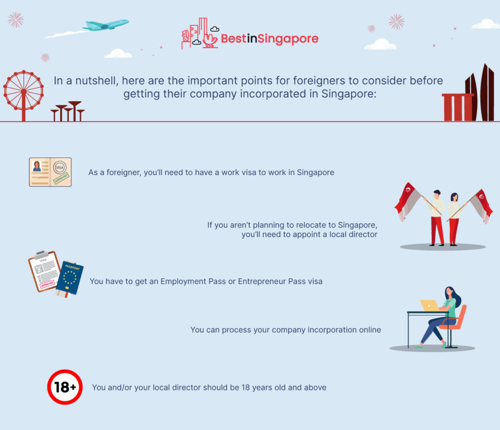 Important Points for Foreigners to Get Their Company Incorporated in Singapore