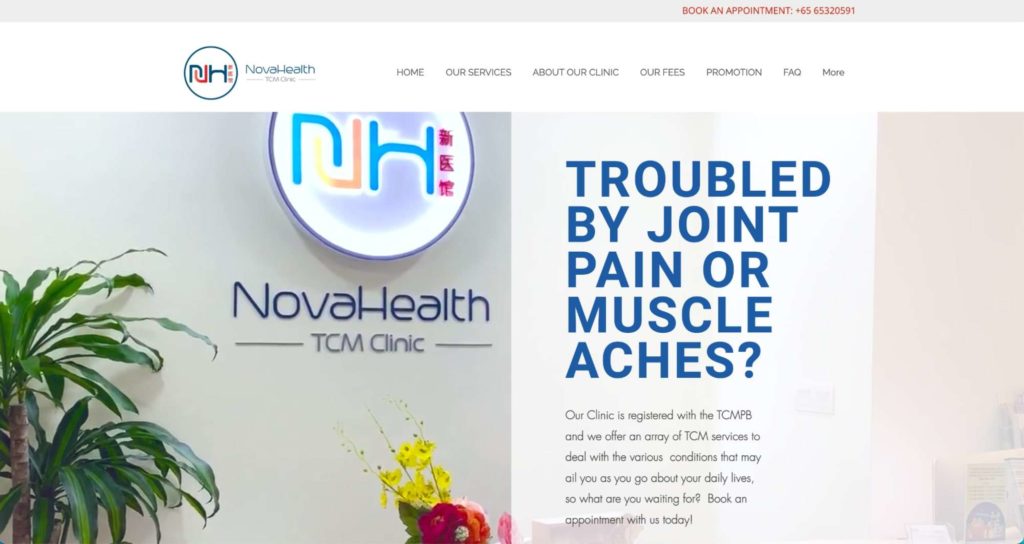 NovaHealth TCM Clinic's Homepage
