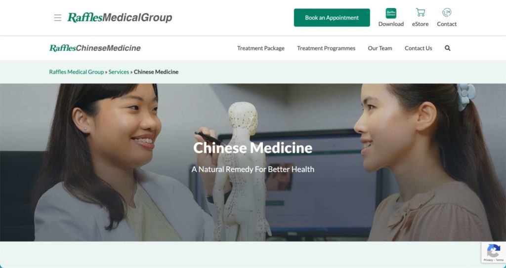 Raffles Chinese Medicine's Homepage