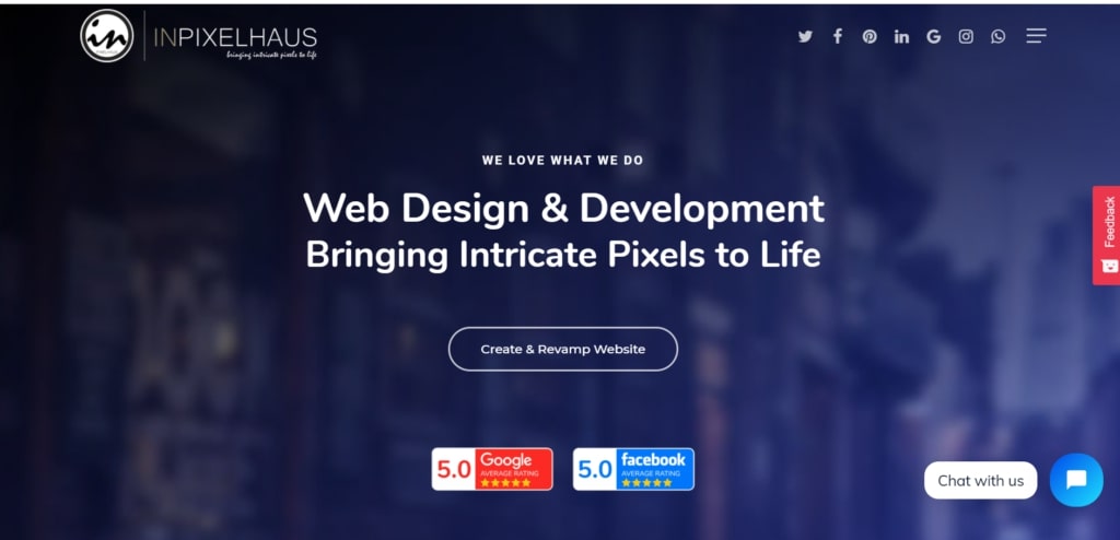 inPixel Haus' Homepage