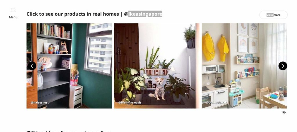 IKEA's Homepage