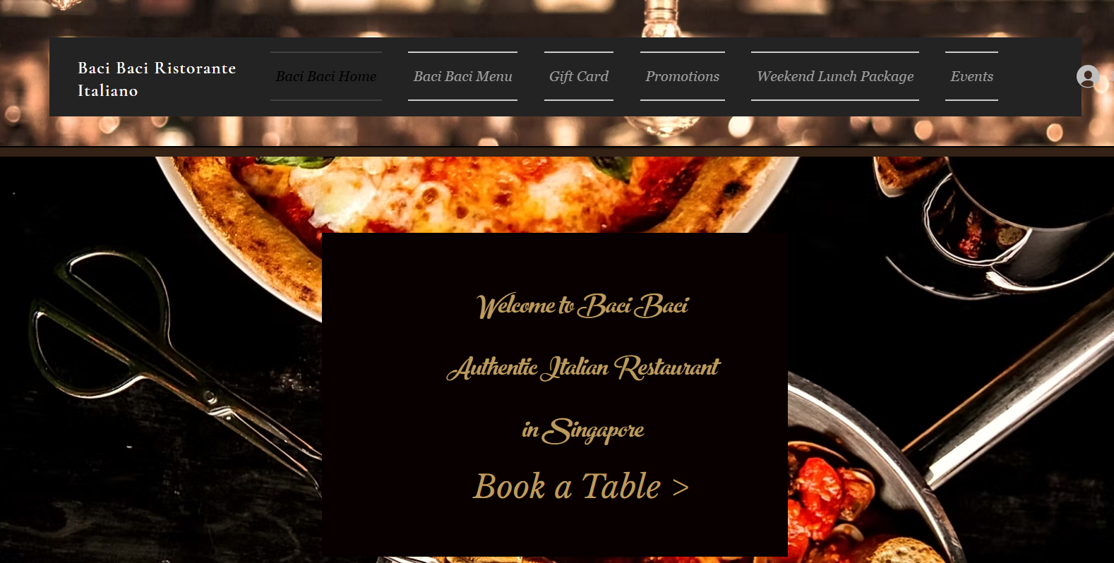 Garibaldi Italian Restaurant and Bar baci baci restaurante homepage