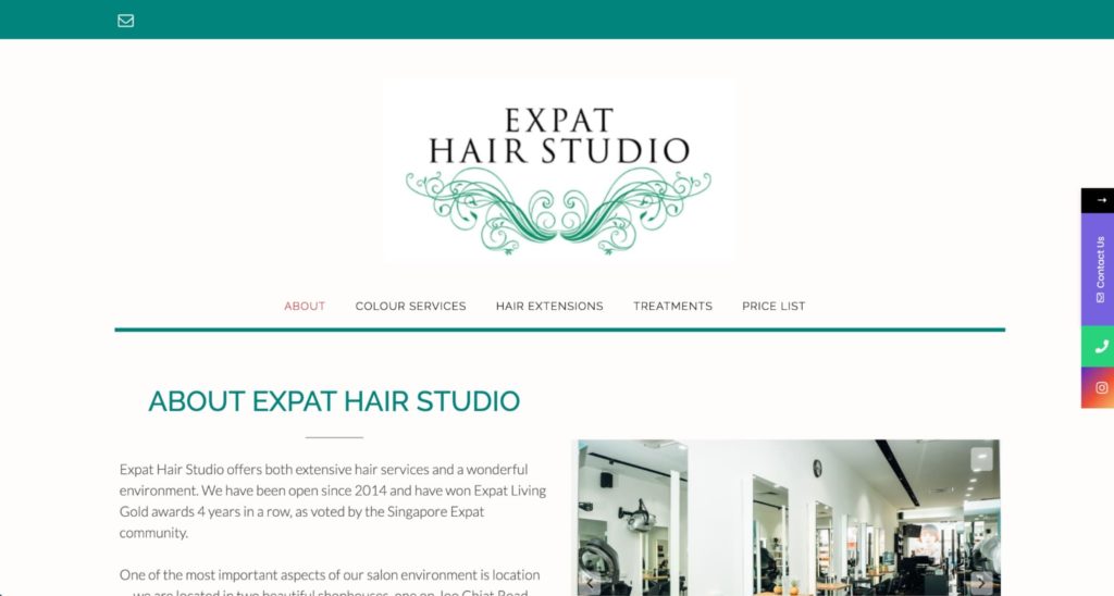 Expat Hair Studio Homepage