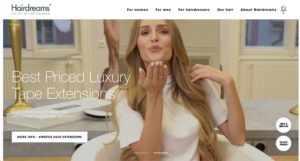 Hairdreams Salon Homepage