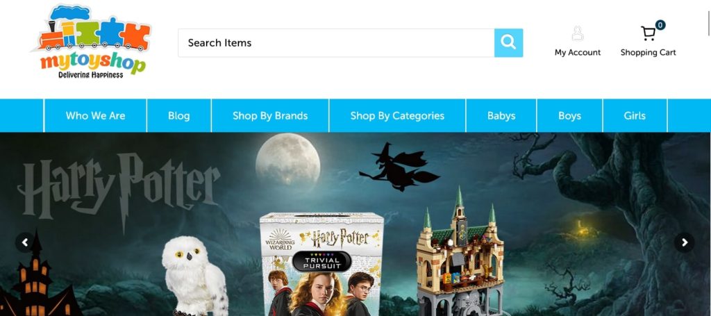 My Toy Shop Homepage