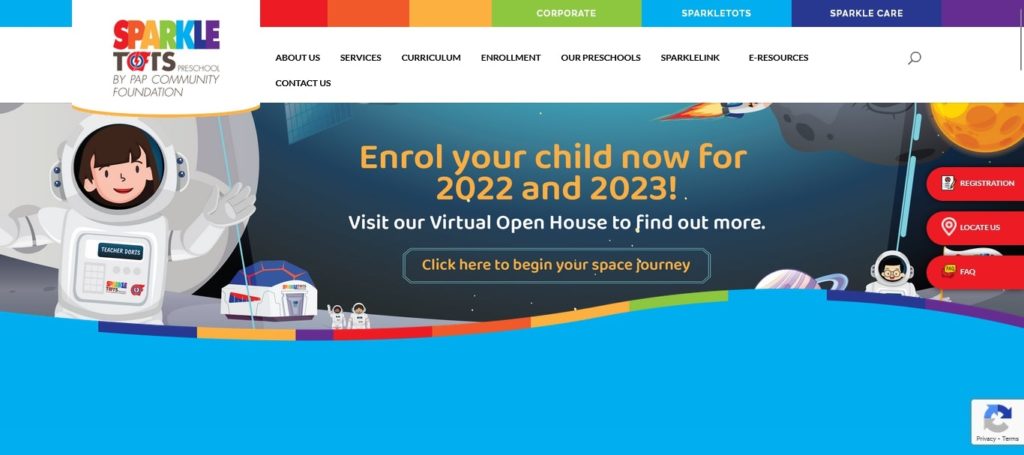 PCF Sparkletots Homepage