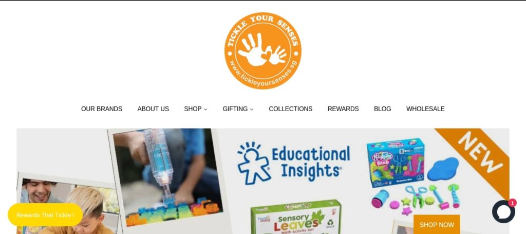 Tickle Your Senses Homepage