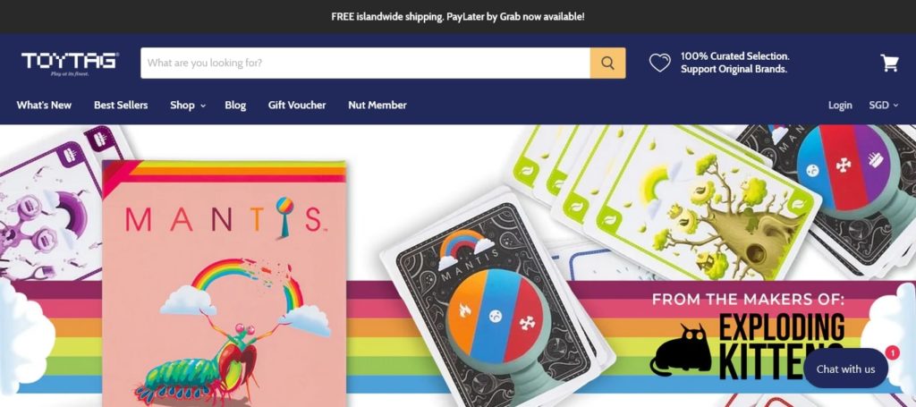 Toytag Singapore Homepage