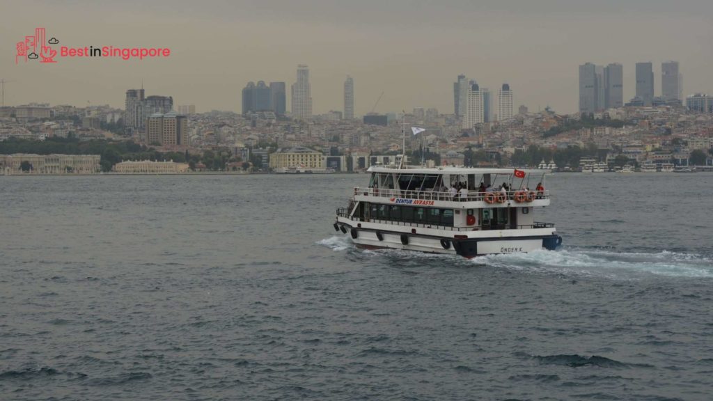 How long is the ferry ride from Marina South Pier to the Southern Islands
