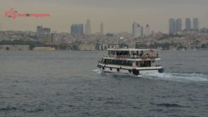 How long is the ferry ride from Marina South Pier to the Southern Islands