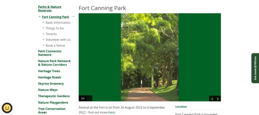 Take a hike at Fort Canning
