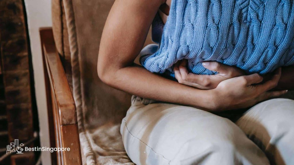 Feeling pain during heavy periods, unusual discharge, or sex