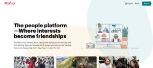 Meetup Homepage