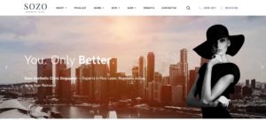 Sozo Aesthetic Clinic Homepage
