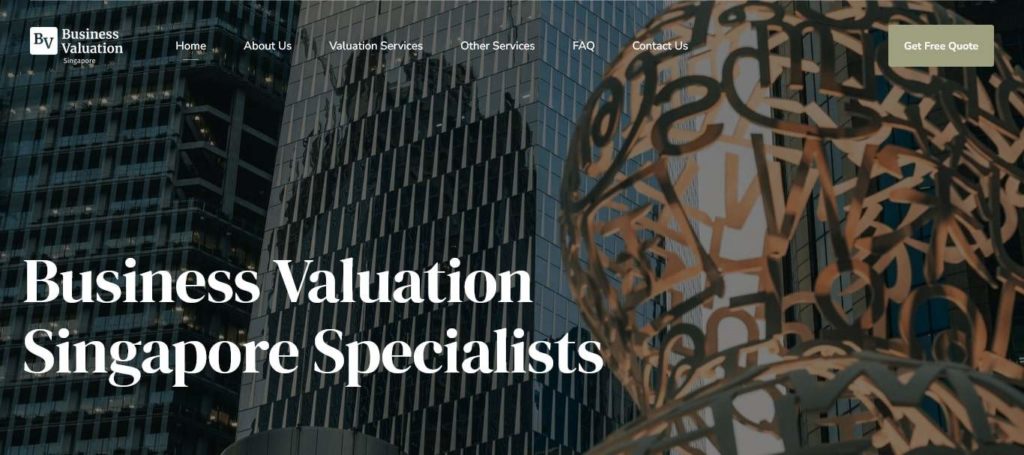 Business Valuation Singapore Homepage