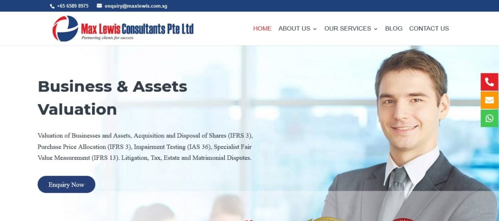 Max Lewis Consultants Pte Ltd Homepage