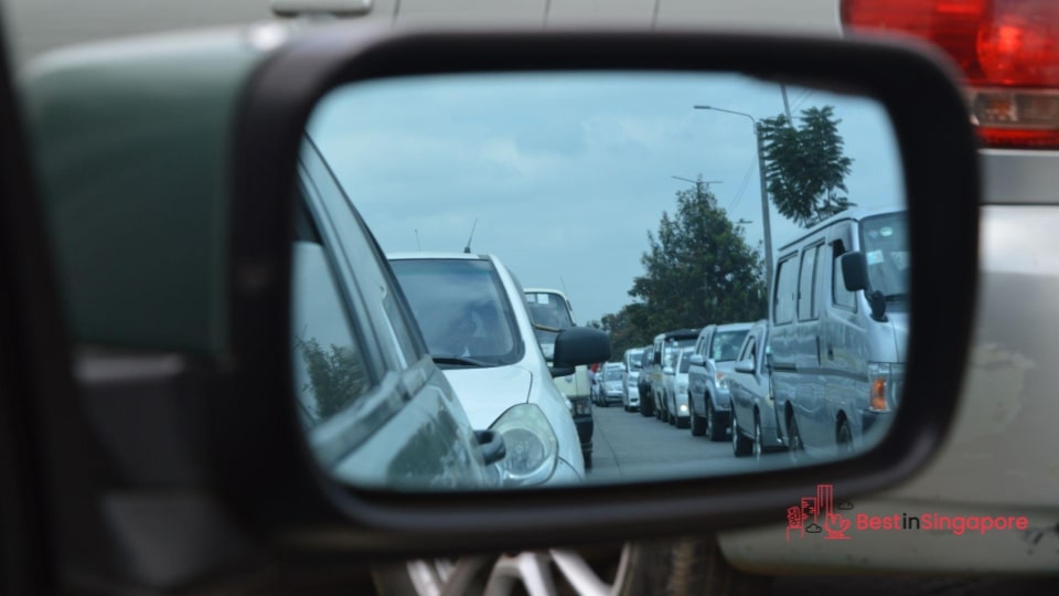 Why does traffic congestion occur in Singapore