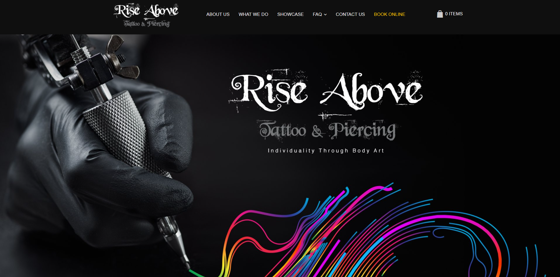 rise above tattoo homepage