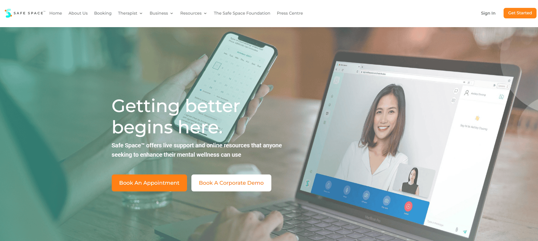 Safe Space's Homepage