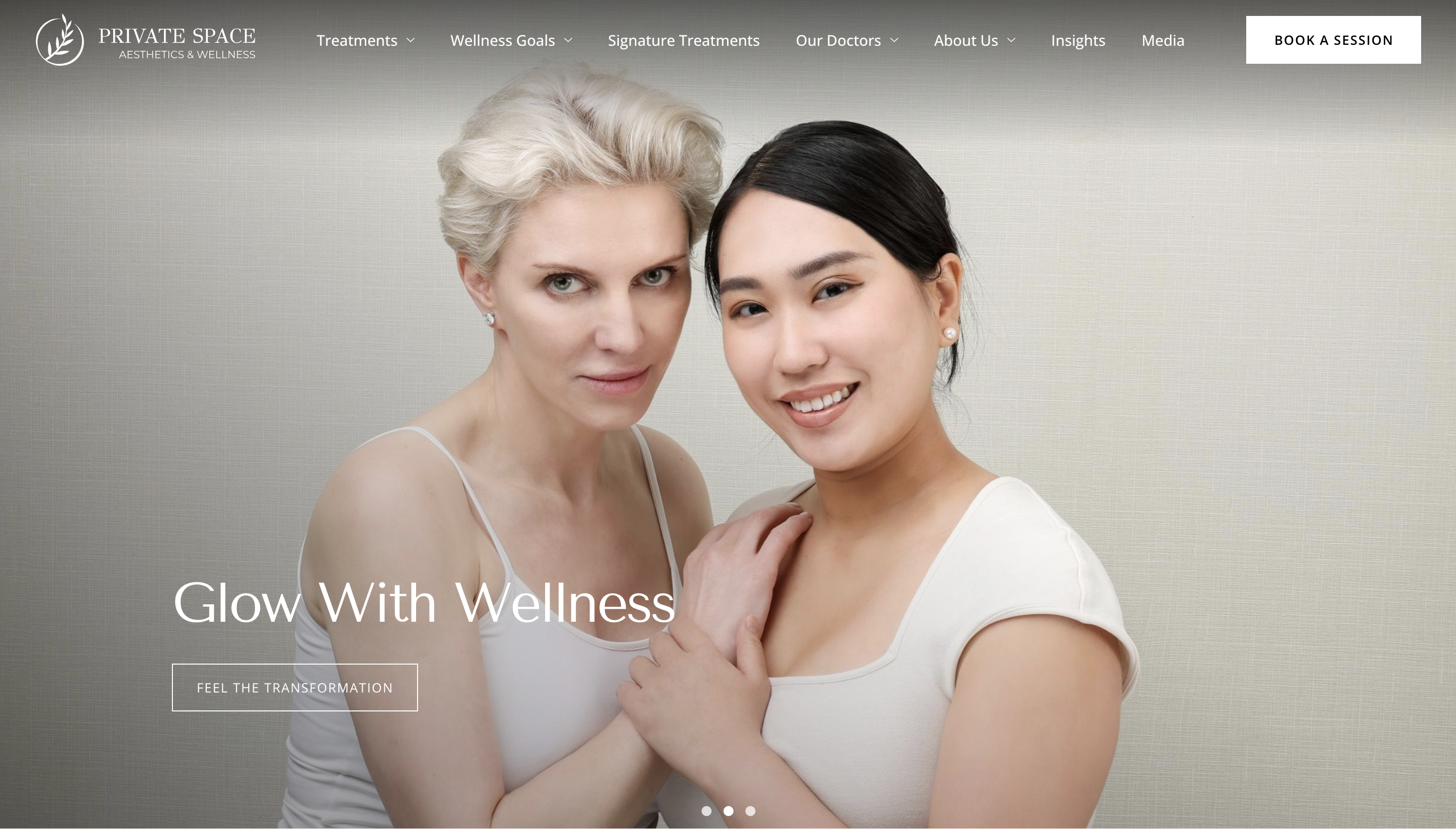 private space aesthetics banner