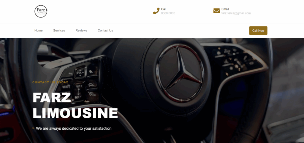 farz limousine homepage