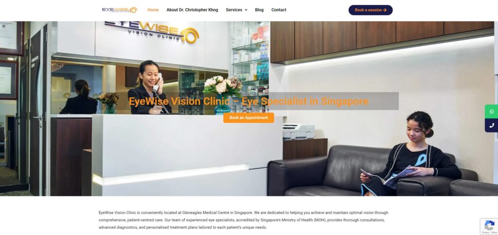 eyewise vision clinic homepage