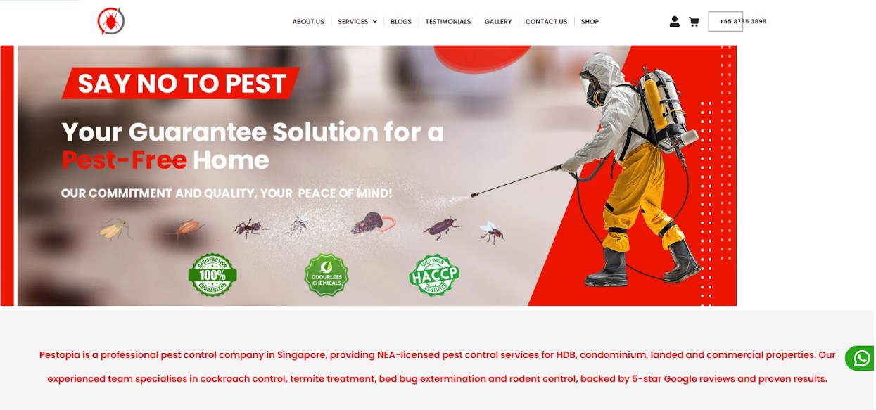 pestopia homepage