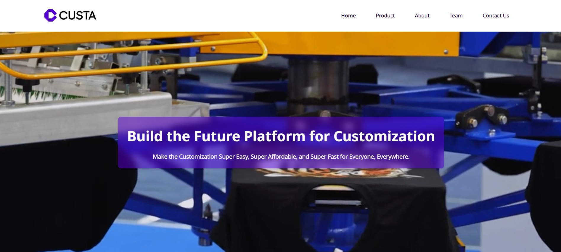 custa homepage