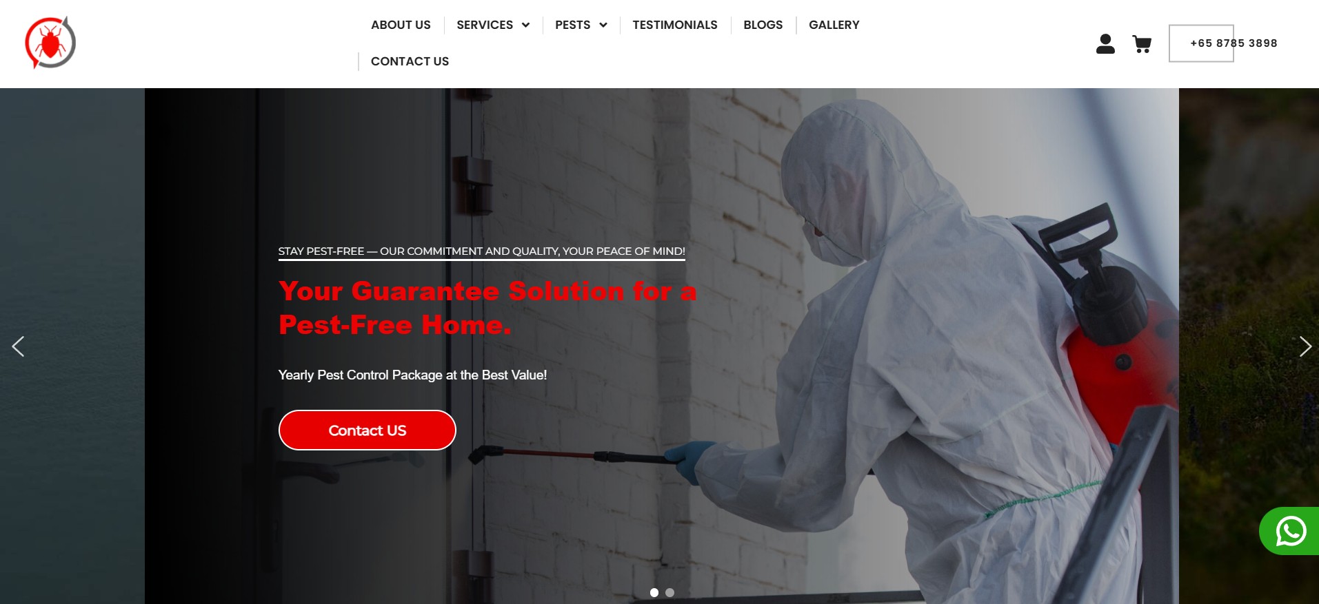 Pestopia homepage