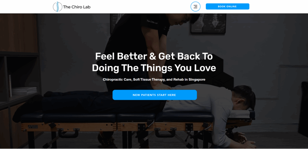 the chiro lab homepage