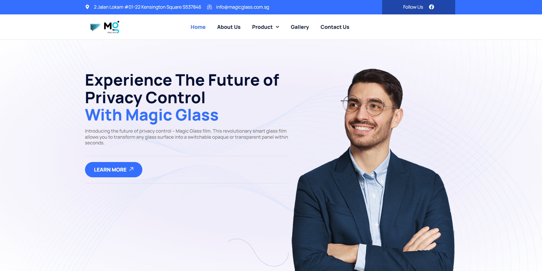 Magic Glass Singapore homepage