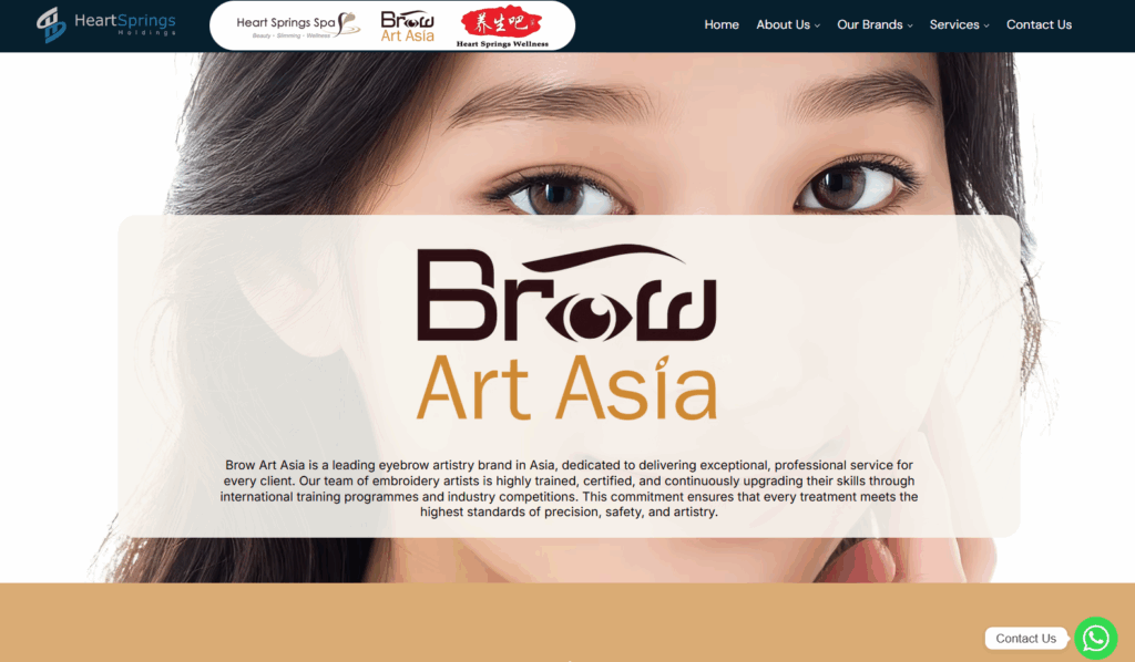 brow art asia homepage